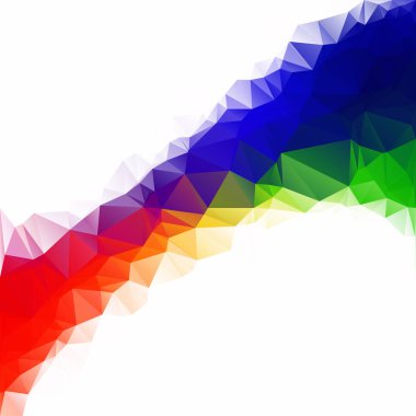 Renkli poligonal mozaik arka plan yaratıcı tasarım şablonları