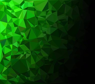 Yeşil Çokgen Mozaik Arkaplan, Yaratıcı Tasarım Şablonları