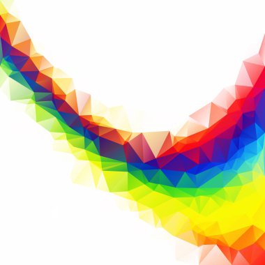 Renkli poligonal mozaik arka plan yaratıcı tasarım şablonları