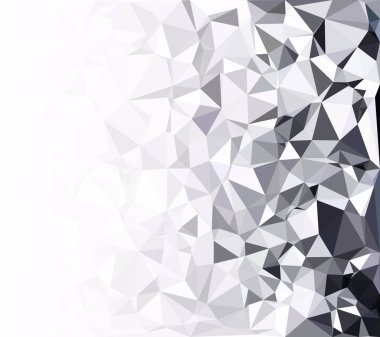 Gri Beyaz Çokgen Arkaplan, Yaratıcı Tasarım Şablonları