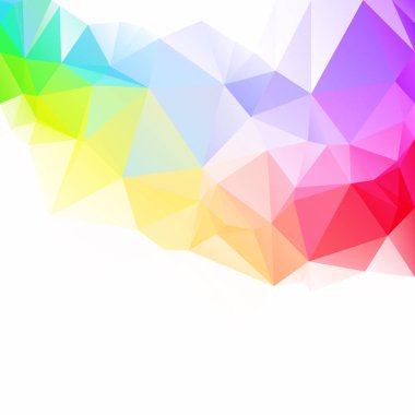 Renkli poligonal mozaik arka plan yaratıcı tasarım şablonları