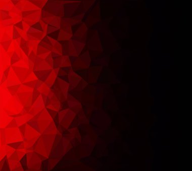 Kırmızı Çokgen Mozaik Arkaplan, Yaratıcı Tasarım Şablonları