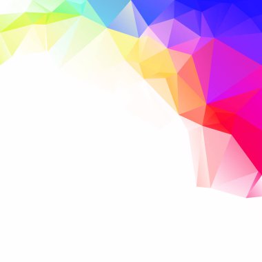 Renkli poligonal mozaik arka plan yaratıcı tasarım şablonları