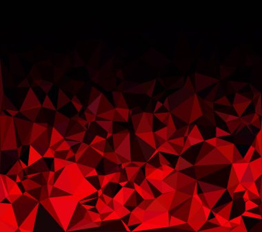 Kırmızı Çokgen Mozaik Arkaplan, Yaratıcı Tasarım Şablonları