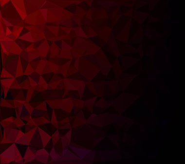 Kırmızı Çokgen Mozaik Arkaplan, Yaratıcı Tasarım Şablonları