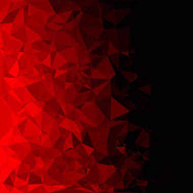 Kırmızı Çokgen Mozaik Arkaplan, Yaratıcı Tasarım Şablonları