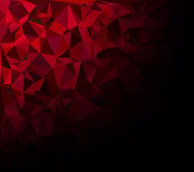Kırmızı Çokgen Mozaik Arkaplan, Yaratıcı Tasarım Şablonları
