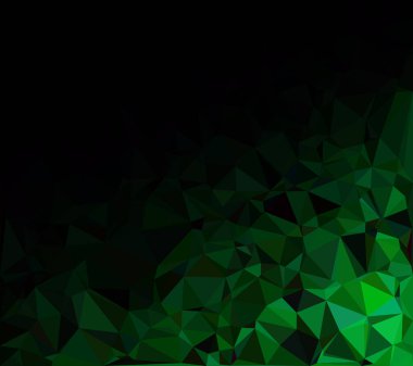 Yeşil Çokgen Mozaik Arkaplan, Yaratıcı Tasarım Şablonları