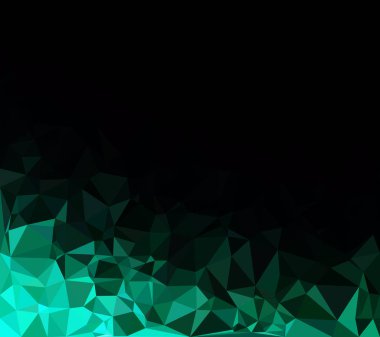 Yeşil Çokgen Mozaik Arkaplan, Yaratıcı Tasarım Şablonları