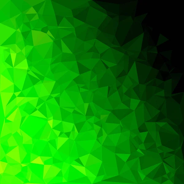 Fondo Mosaico Poligonal Verde Plantillas Diseño Creativo — Vector de stock