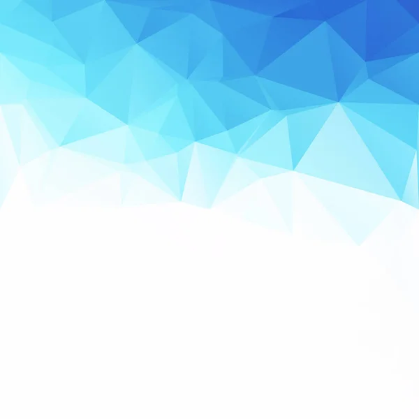 Fond Mosaïque Polygonale Bleue Modèles Conception Créative — Image vectorielle