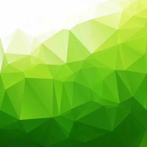 Grüner Polygonaler Mosaik Hintergrund Kreative Design Vorlagen — Stockvektor