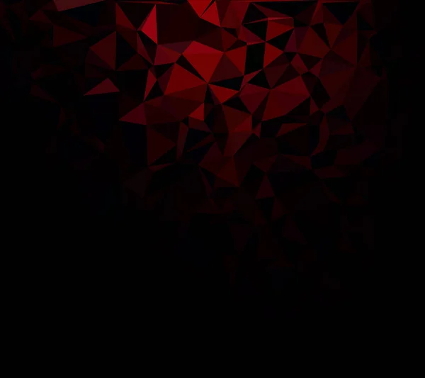 Fondo Mosaico Poligonal Rojo Plantillas Diseño Creativo — Archivo Imágenes Vectoriales