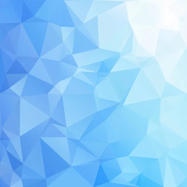 Blå Polygonal Mosaik Bakgrund Kreativ Design Mallar — Stock vektor