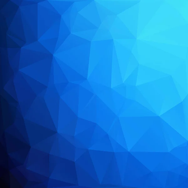 Latar Belakang Mosaik Poligonal Biru Templat Desain Kreatif - Stok Vektor