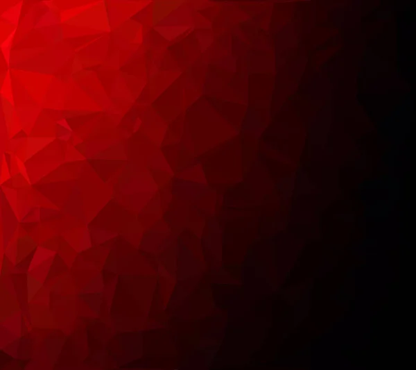 Red Polygonic Mosaic Background Creative Design Template — 스톡 벡터