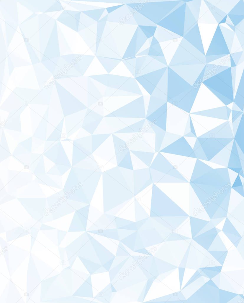 Blue Polygonal Mosaic Background, Creative Design Templates