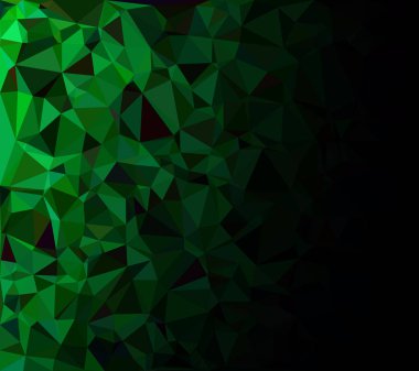 Yeşil Çokgen Mozaik Arkaplan, Yaratıcı Tasarım Şablonları