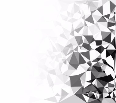 Siyah poligonal mozaik arka plan, yaratıcı tasarım şablonları