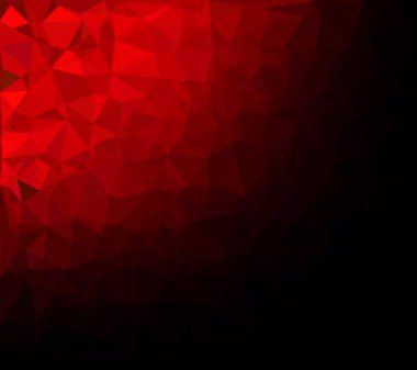 Kırmızı Çokgen Mozaik Arkaplan, Yaratıcı Tasarım Şablonları