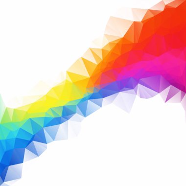 Renkli poligonal mozaik arka plan yaratıcı tasarım şablonları