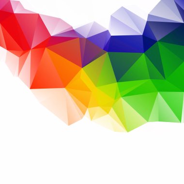 Renkli poligonal mozaik arka plan yaratıcı tasarım şablonları