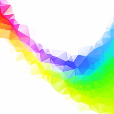 Renkli poligonal mozaik arka plan yaratıcı tasarım şablonları