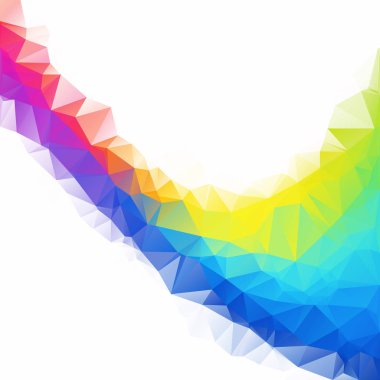 Renkli poligonal mozaik arka plan yaratıcı tasarım şablonları