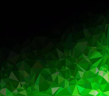 Yeşil Çokgen Mozaik Arkaplan, Yaratıcı Tasarım Şablonları