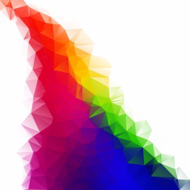 Renkli poligonal mozaik arka plan yaratıcı tasarım şablonları