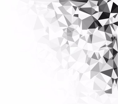 Siyah poligonal mozaik arka plan, yaratıcı tasarım şablonları