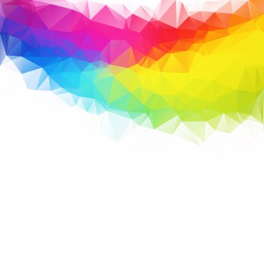 Renkli poligonal mozaik arka plan yaratıcı tasarım şablonları