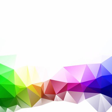 Renkli poligonal mozaik arka plan yaratıcı tasarım şablonları