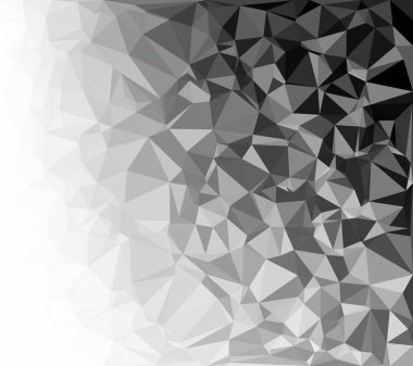 Siyah poligonal mozaik arka plan, yaratıcı tasarım şablonları