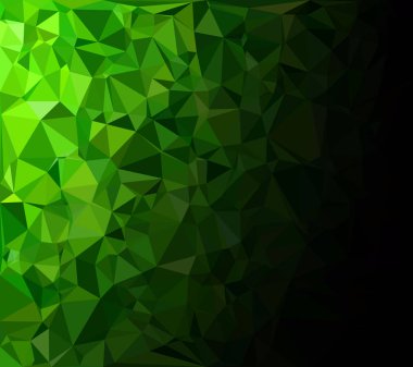 Yeşil Çokgen Mozaik Arkaplan, Yaratıcı Tasarım Şablonları