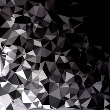 Siyah poligonal mozaik arka plan, yaratıcı tasarım şablonları