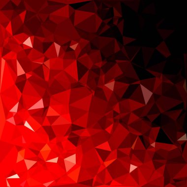Kırmızı Çokgen Mozaik Arkaplan, Yaratıcı Tasarım Şablonları