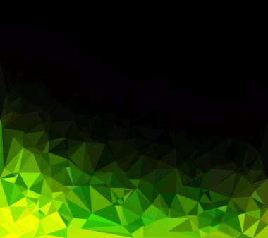 Yeşil Çokgen Mozaik Arkaplan, Yaratıcı Tasarım Şablonları