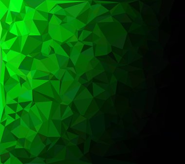 Yeşil Çokgen Mozaik Arkaplan, Yaratıcı Tasarım Şablonları