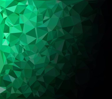 Yeşil Çokgen Mozaik Arkaplan, Yaratıcı Tasarım Şablonları