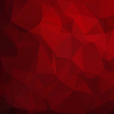 Kırmızı Çokgen Mozaik Arkaplan, Yaratıcı Tasarım Şablonları