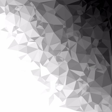 Siyah poligonal mozaik arka plan, yaratıcı tasarım şablonları