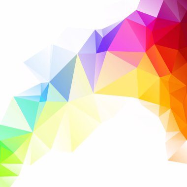 Renkli poligonal mozaik arka plan yaratıcı tasarım şablonları