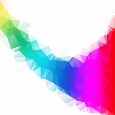 Renkli poligonal mozaik arka plan yaratıcı tasarım şablonları