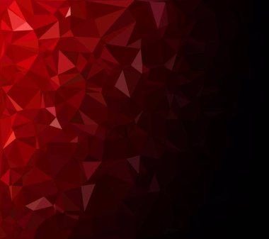 Kırmızı Çokgen Mozaik Arkaplan, Yaratıcı Tasarım Şablonları