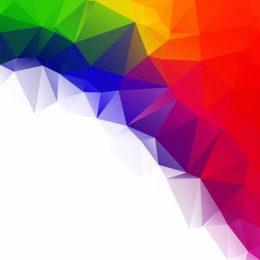 Renkli poligonal mozaik arka plan yaratıcı tasarım şablonları