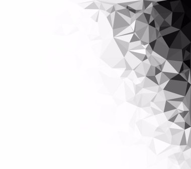 Siyah poligonal mozaik arka plan, yaratıcı tasarım şablonları