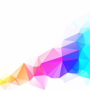Renkli poligonal mozaik arka plan yaratıcı tasarım şablonları
