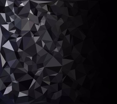 Siyah poligonal mozaik arka plan, yaratıcı tasarım şablonları