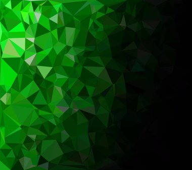 Yeşil Çokgen Mozaik Arkaplan, Yaratıcı Tasarım Şablonları